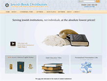 Tablet Screenshot of jewishbookdistributors.com